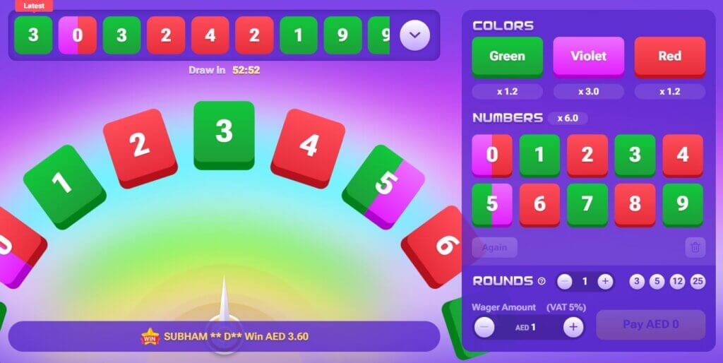 Color Prediction how to play